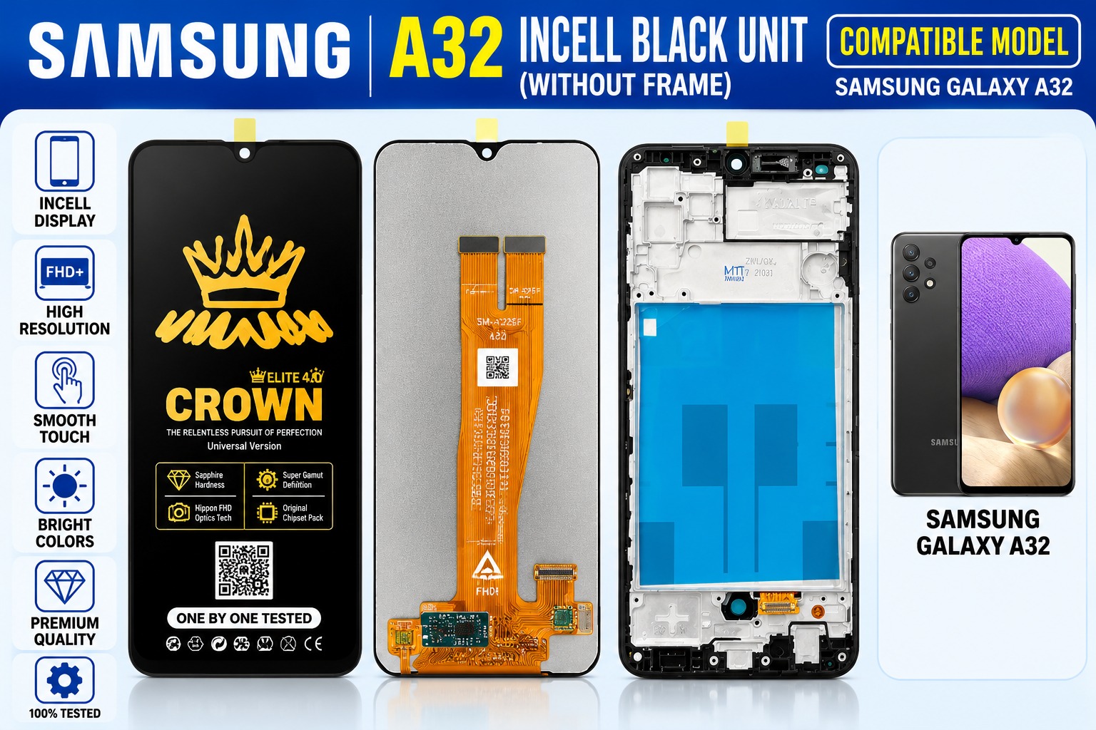 SAMSUNG A32 INCELL BLACK UNIT
