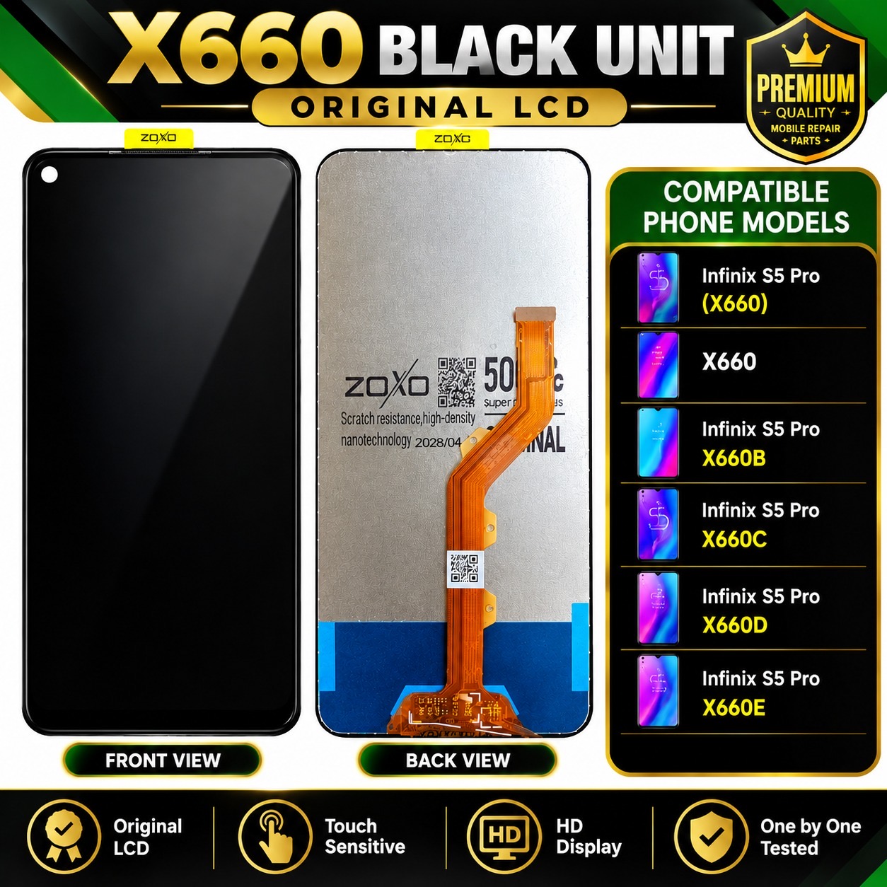 X660 / Infinix S5 Pro Black Unit