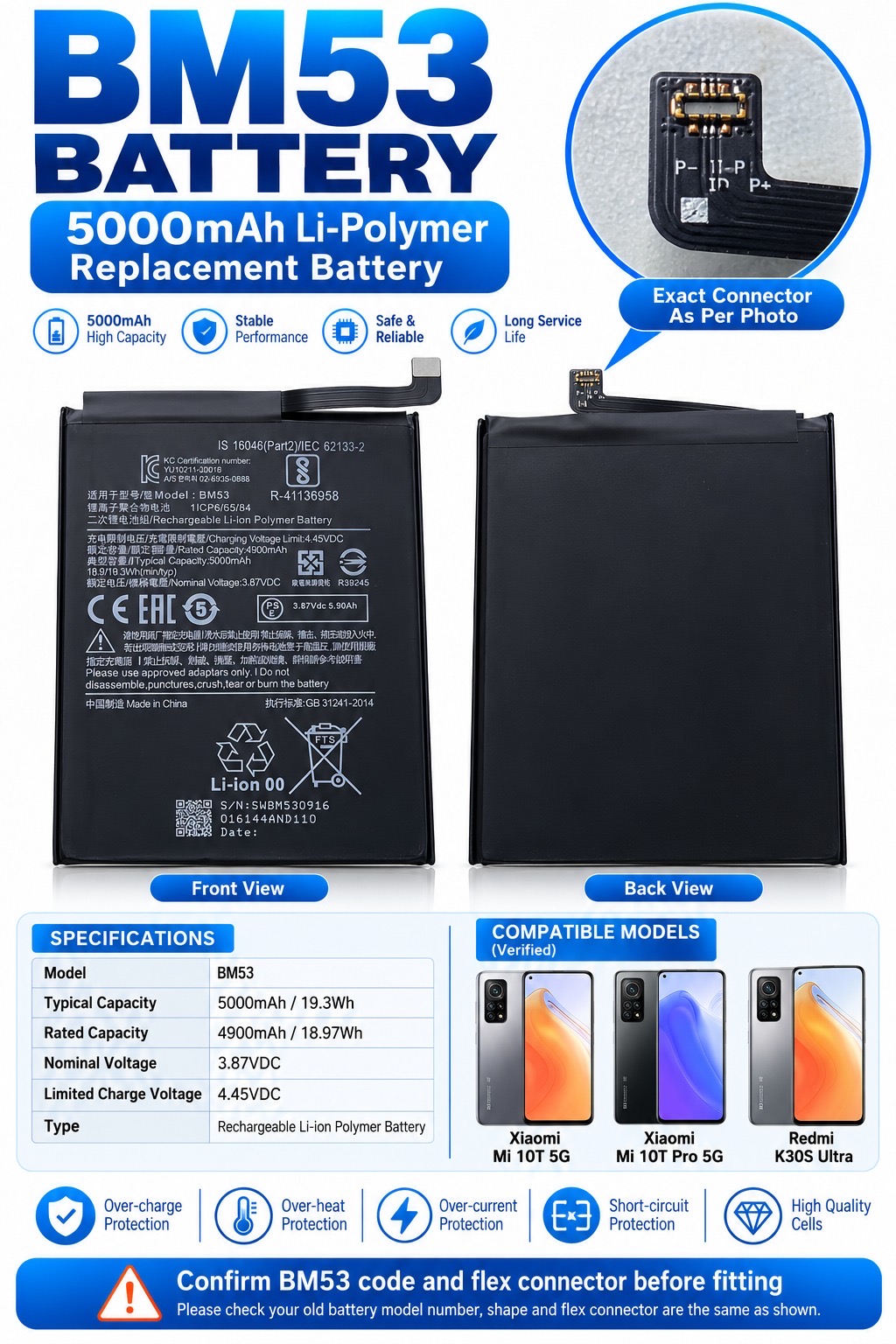 REDMI B-M53 5000mAh BATTERY