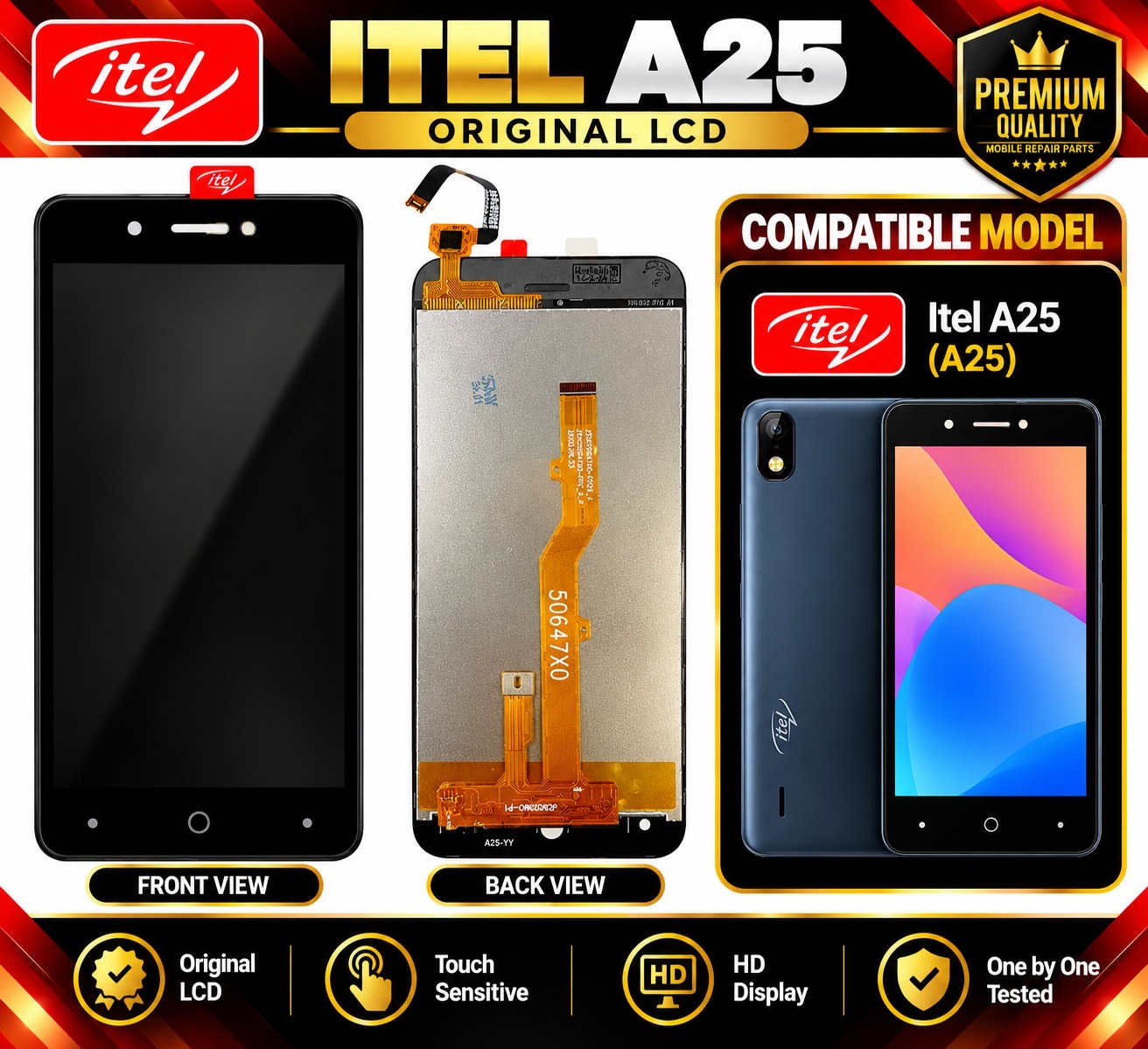 ITEL A25 BLACK UNIT