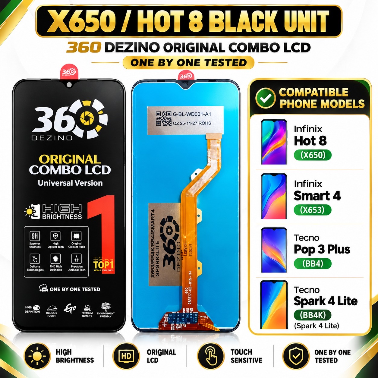 X650 / HOT 8 BLACK UNIT
