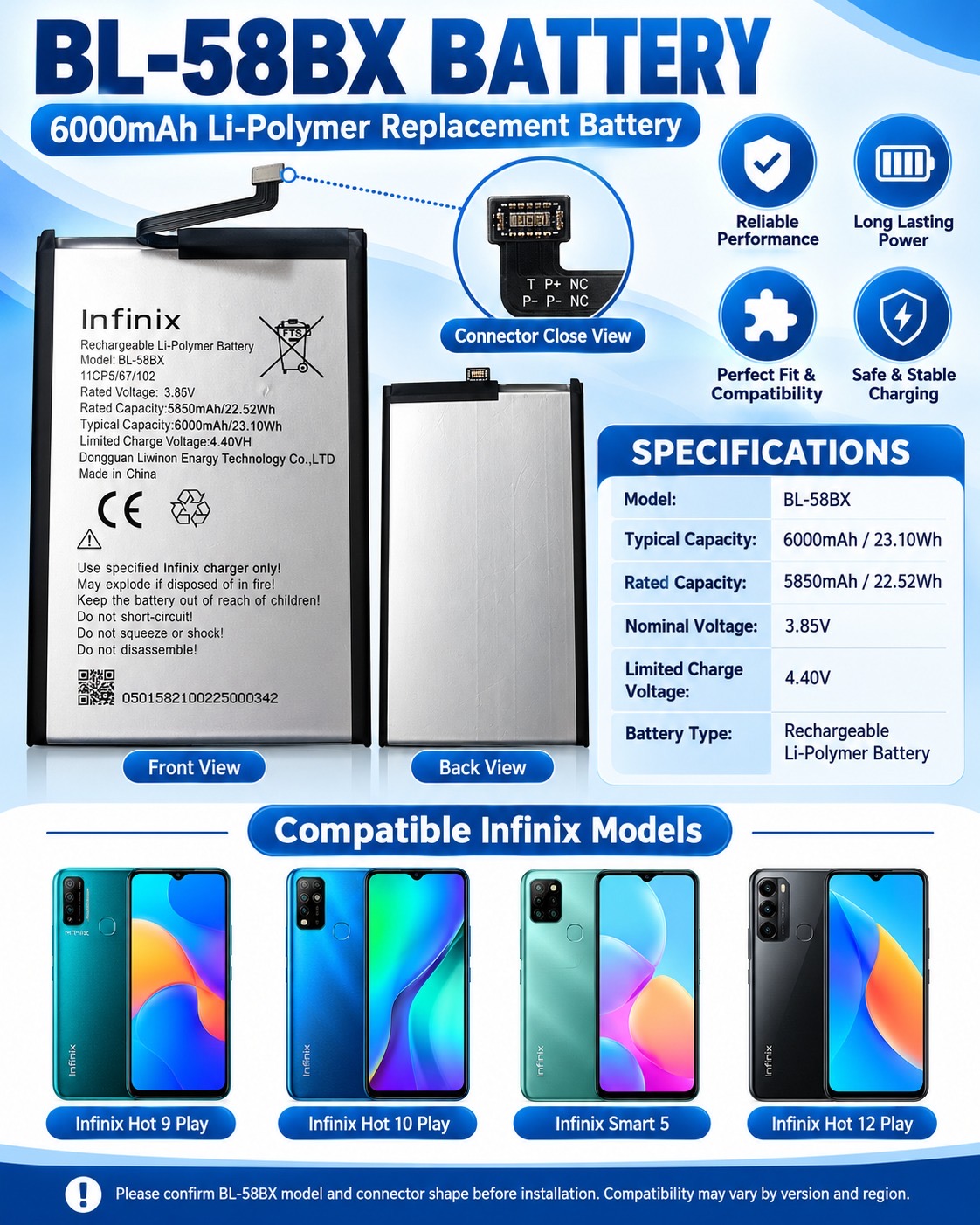 INFINIX BL-58BX 6000mAh BATTERY