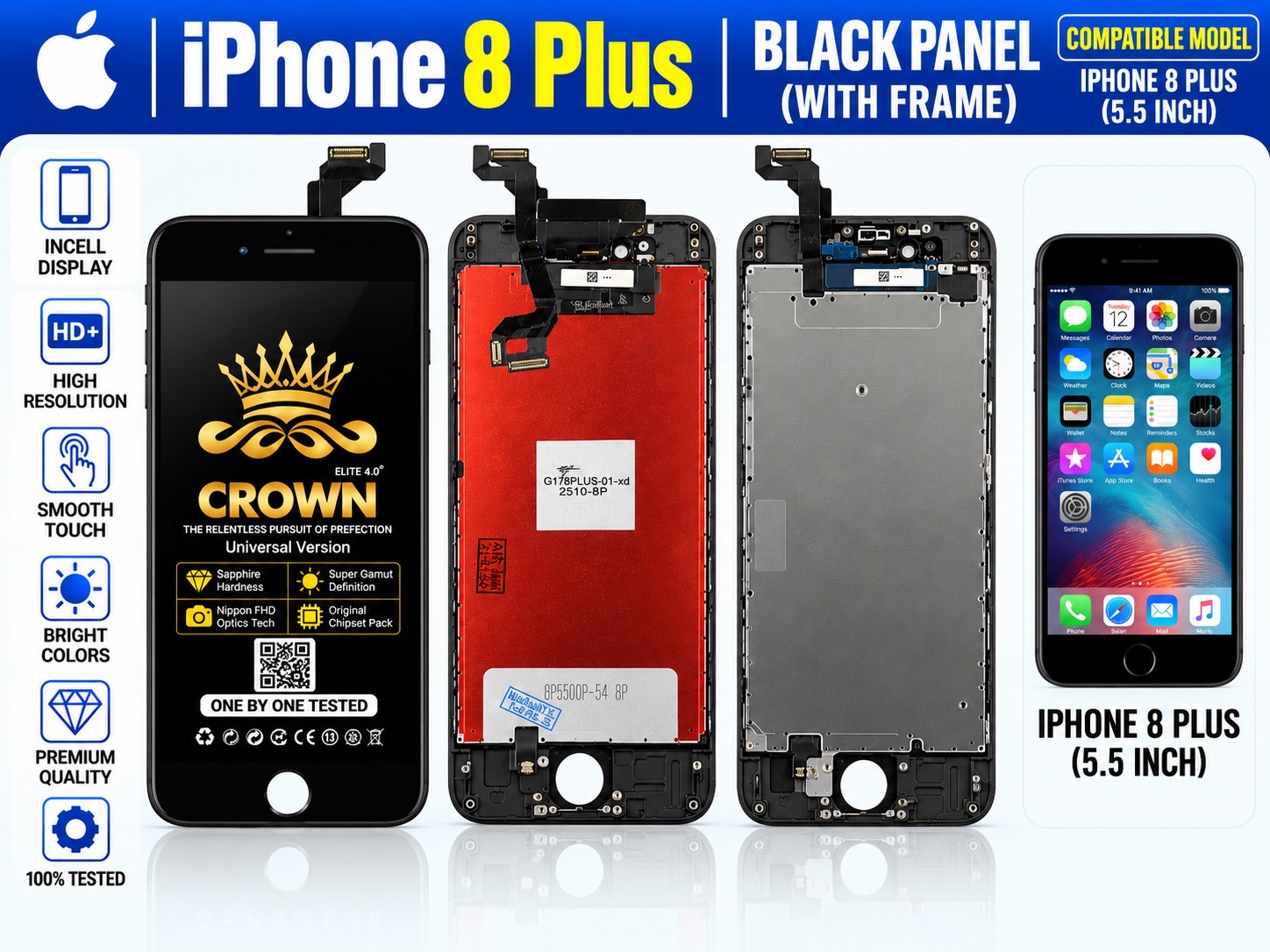 IP 8 PLUS BLACK UNIT