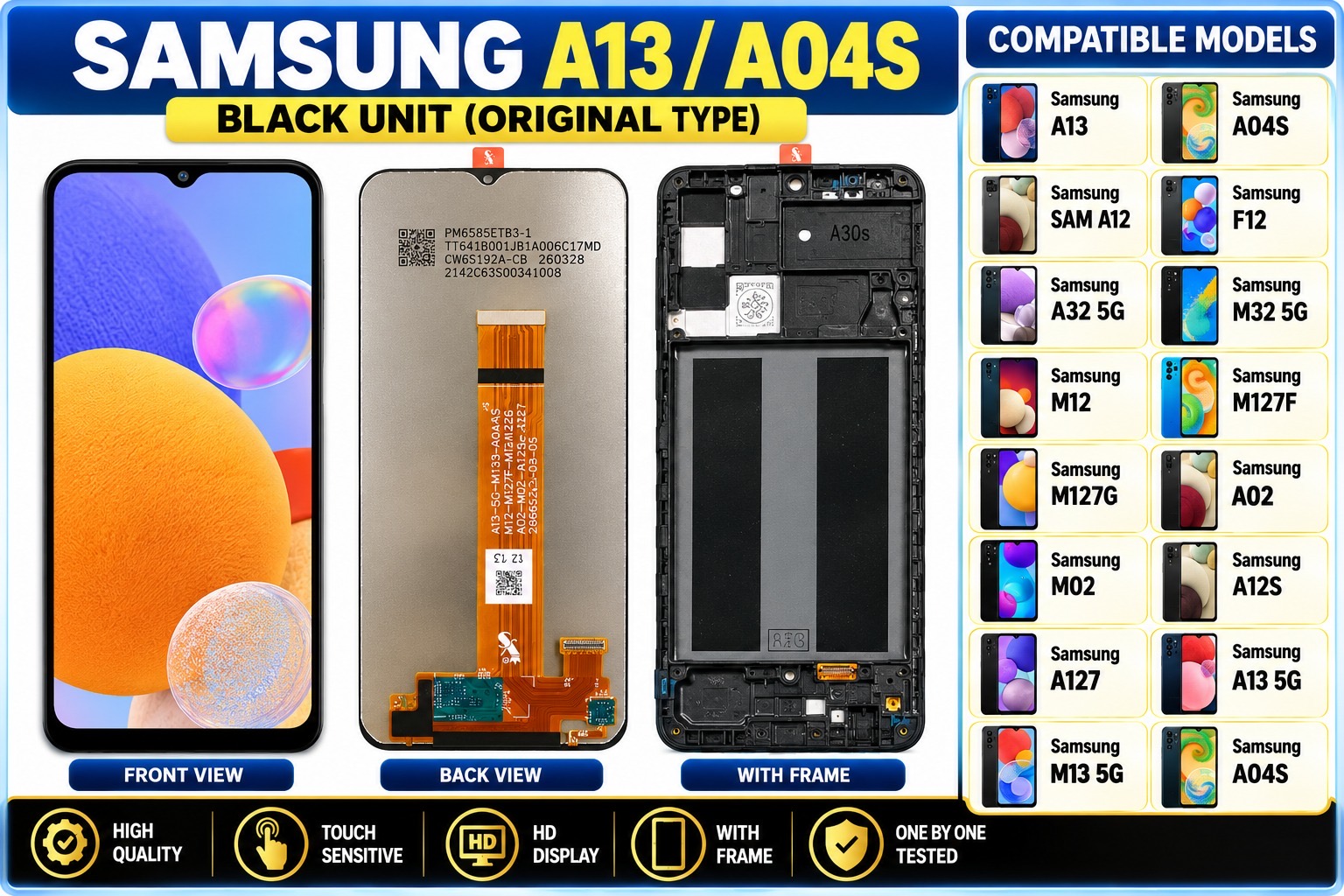 SAMSUNG A04S / A13 BLACK UNIT