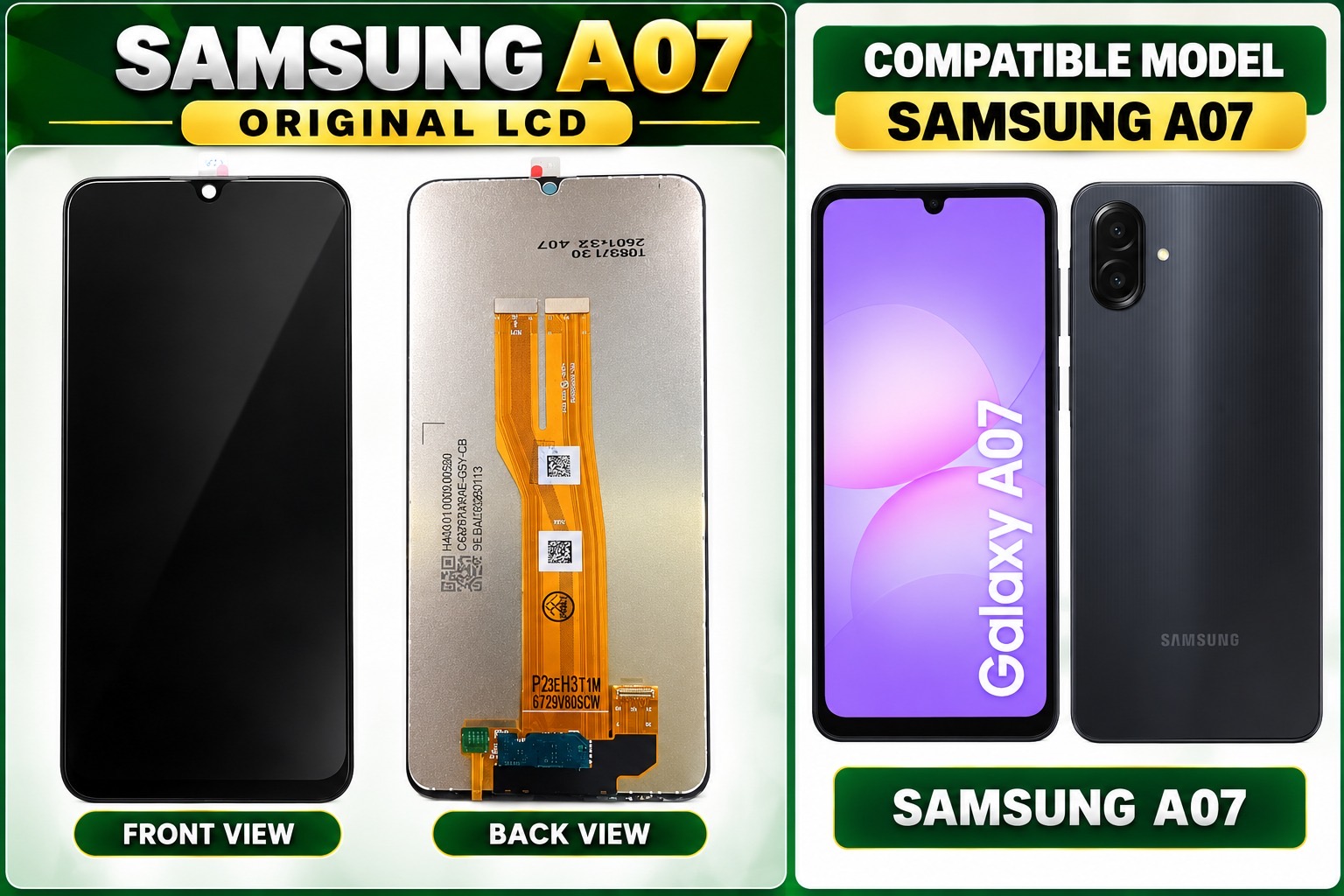 SAMSUNG A07 BLACK UNIT