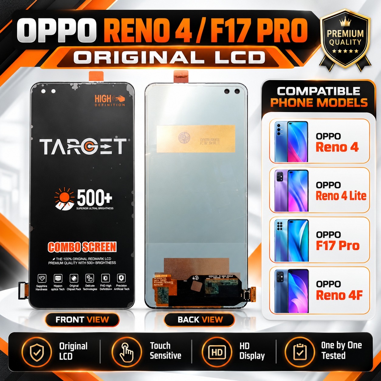 OPPO RENO 4 / F17 PRO BLACK UNIT