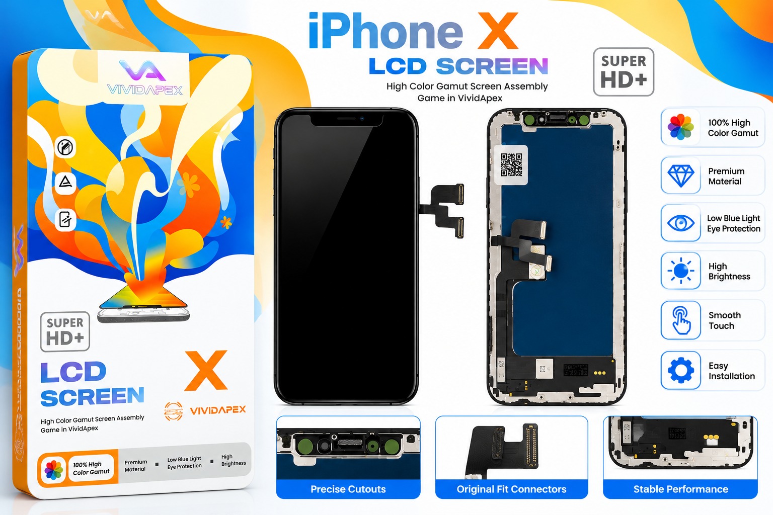 IPHONE X INCELL BLACK UNIT